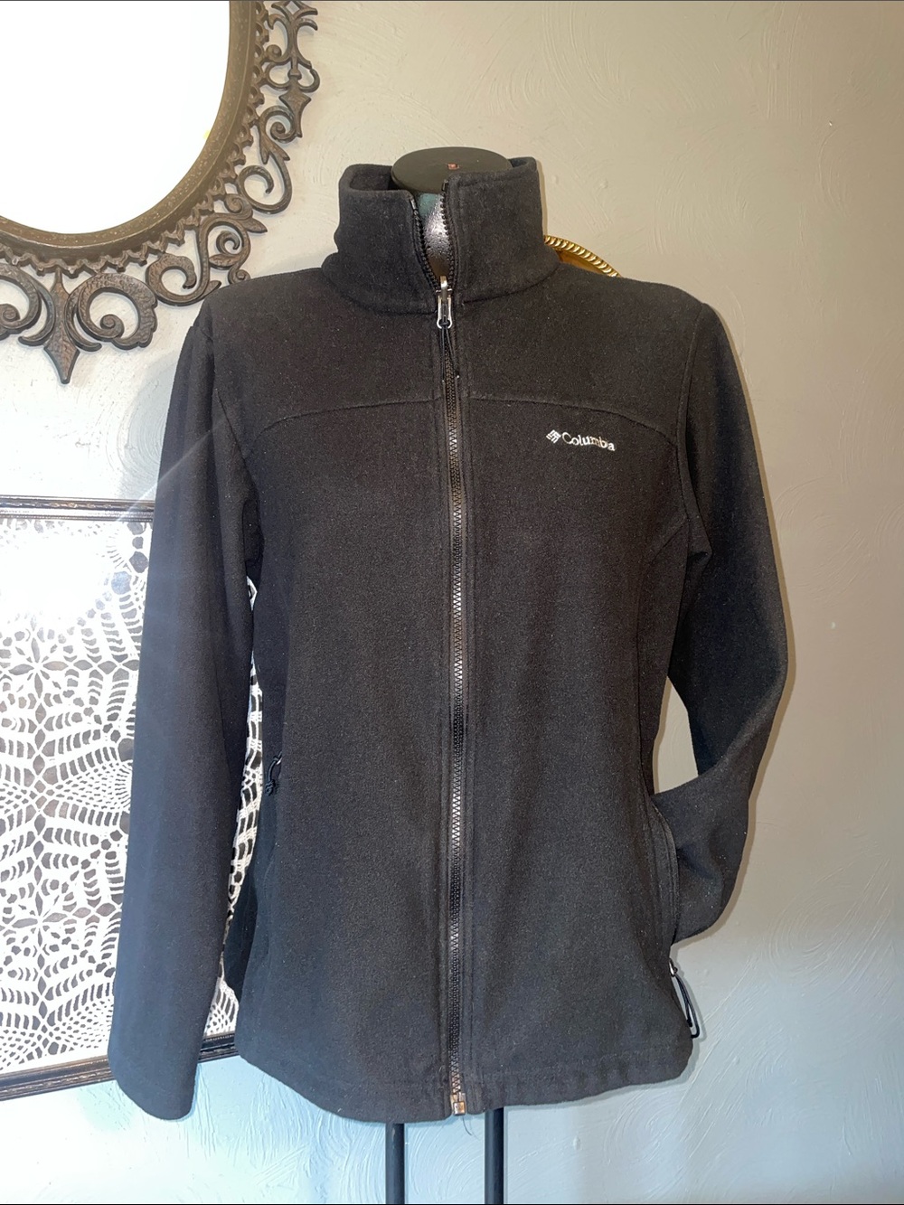 Columbia Women's Black Full-Zip Utility Fleece Jacket